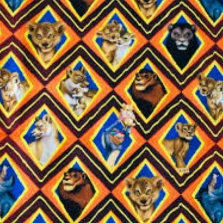 

Handmade Placemat or Table Runner Lion King Diamonds Orange