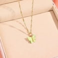 thumbnail image 3 of Chic Butterfly Necklace Alloy Charm Simple Fashion Trendy Choker Chain for Party Yellow, 3 of 8