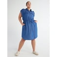 time-and-tru-women-s-and-women-s-plus-short-sleeve-utility-shirt-dress