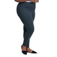 thumbnail image 3 of Seven7 Women's Plus Size High Rise Ponte Legging with Zipper Pockets, 3 of 4