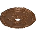thumbnail image 3 of Ekena Millwork 26"OD x 3 3/4"ID x 1 1/2"P Attica with Rose Ceiling Medallion (Fits Canopies up to 4 1/2"), Hand-Painted Polished Copper, 3 of 5