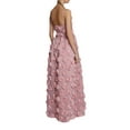 thumbnail image 6 of Coduop Women Summer Cami Dress 3D Rose Flower Spaghetti Strap Open Back A-Line Long Dress, 6 of 9