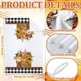 thumbnail image 5 of luyaa Set of 6 Fall Kitchen Towels Pumpkin Autumn Dish Hand Tea Gnomes Towels for Thanksgiving Kitchen Decorative Absorbent Fast Drying Cloth for Bathroom Cooking 18" x 26"(Brown,Vintage), 5 of 6