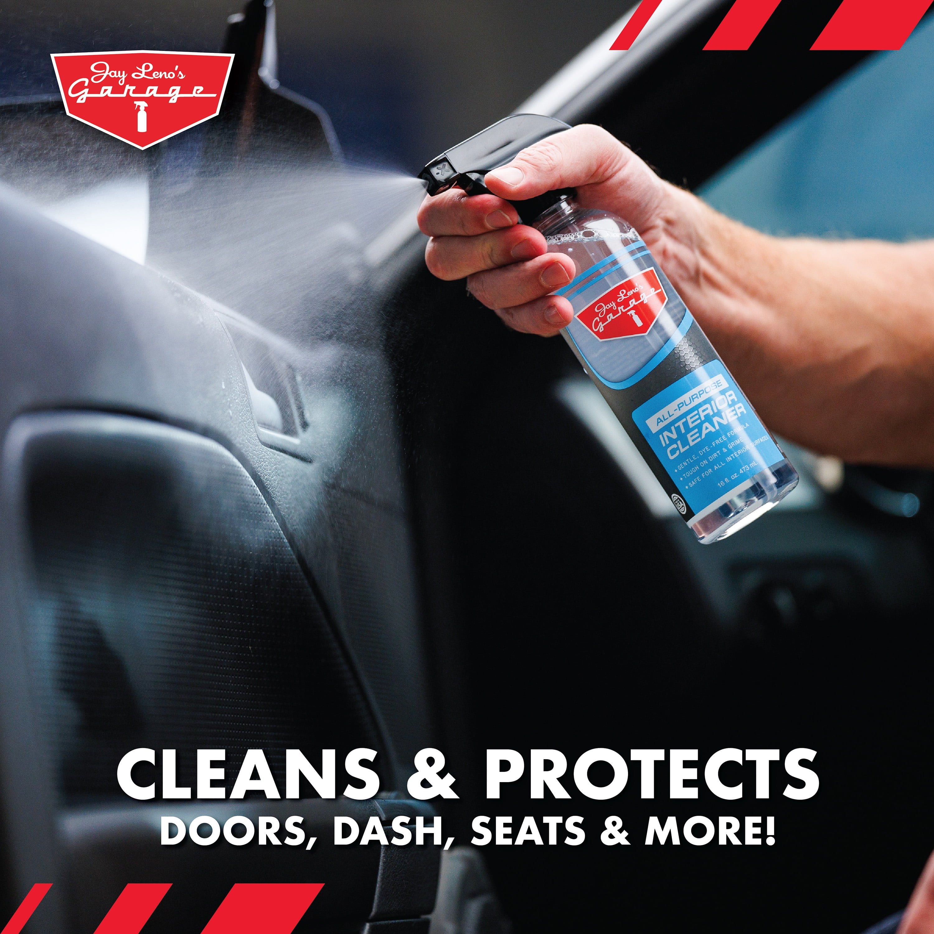 (2 pack) Jay Leno’s Garage All Purpose Interior Cleaner (16 oz) – Car & Truck Interior Cleaning Solution