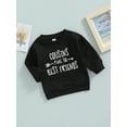 thumbnail image 3 of Wassery Infant Baby Girls Clothes 6M 12M 18M 24M 3T Toddler Girl Pullover Sweatshirts Long Sleeve Round Neck Letter Print Tops Fall Casual Outfit Sets 0-3T, 3 of 8