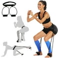 thumbnail image 1 of Hip Resistance Belt For Glute Leg Workout Adjustable Waist Bands With Foot Loops For Strength Training Squats Kickbacks Home Gym Fitness Equipment, 1 of 6