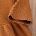thumbnail image 7 of Douhoow Toddler Girl Warm Knitted Romper Baby Solid Ruffles Sweater Jumpsuit, 7 of 7
