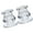 3, variant on Elegant Glass Holder Set of 2 Clear Taper Candlestick Holder for Wedding Modern Christmas Table Centerpieces