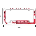 thumbnail image 3 of Nebraska NCAA Huskers Chrome Metal License Plate Frame with Bold Full Frame Design, 3 of 5