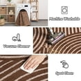 thumbnail image 4 of VUNATE 5'x7' Area Rugs for Living Room Jacquard Textured Modern Rugs Soft Geometric Rug for Bedroom Mid Century Washable Rug Non-Slip Bohemian Carpet Perfect for Dining Room Office Brown, 4 of 7