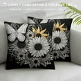 thumbnail image 3 of GOSMITH  Flowers, Gardener Entomology Butterflies, Insect Throw Pillow,  Multicolor, 3 of 5