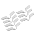 thumbnail image 3 of Little Toe Separator Overlapping Toe Separator 7 Pairs 3 Hole Little Toe Separator SEBS Hallux Valgus Toe Corrector Separation Tool, 3 of 8