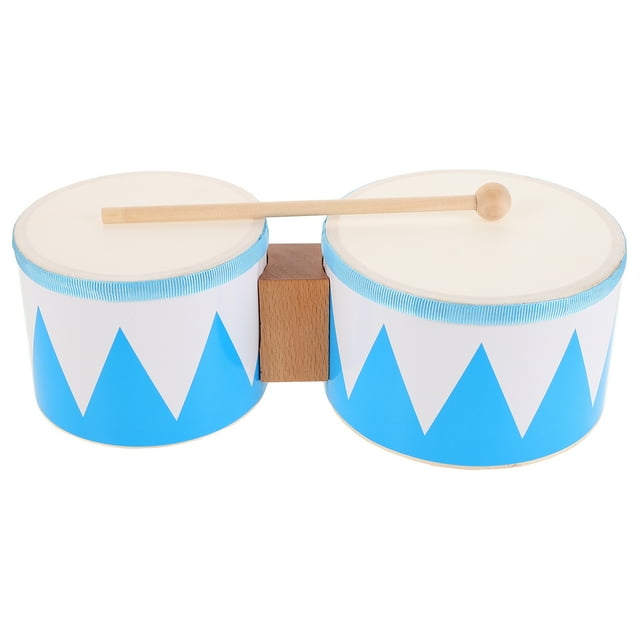 1 Set of Drum Percussion Music Instrument Congas Drum For Kids Beginners Percussion Instrument Bongos Portable Small Bongo Drum Music Development Drum