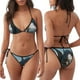 thumbnail image 3 of Fotbe Wild Blue Cool Dragon Traje de Baño para Mujer de Dos Piezas – Bikini Sexy de Tirantes Tipo Halter con Diseño Triangular, 3 of 6