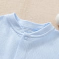 thumbnail image 4 of Chenyin Baby Infant Cotton Onesies Pajamas for Boys Girls Solid Colour Bodysuits Sleepwear Newborn Boneless Jumpsuit Long Sleeve Romper for 0-12 Months, 4 of 9
