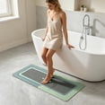 thumbnail image 6 of Antqov Bath Mat 16x47" Non Slip Long Bathroom Runner Thin Quickly Dry Bathroom Rugs Washable Bath Rug for Bathroom Home Floor, 6 of 6