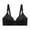 Black, variant on Honeeladyy Bras for Sagging Breasts Woman's Plus Size Wire Free Comfortable Underwear Front Buckle Type Gathered Side Collection Thin Cup Mother Bra Christmas Gifts for Girlfriend #G-L