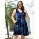 thumbnail image 4 of Vestido holgado Sundress BELAROI para mujer, talla grande, con cuello en V, 4 of 6