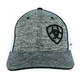 thumbnail image 2 of Ariat 1504901 Mens Flexfit Back Heather Logo Baseball Cap - Black, 2 of 3