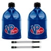 VP Racing Fuels 5.5 Gallon Utility Container Blue w/ Deluxe Filler Hoses (2 Pack)