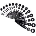 thumbnail image 2 of Ear Stretching Kit 50 Pieces Ear Gauges Expander Set Acrylic Rejuvenators And Plugs & Silicone Tunnels Piercing Jewelry Set, 2 of 5