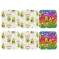 thumbnail image 2 of Disketp Avocado Work Out Funny Coasters,6 Pcs Leather Coasters With Holder, Perfect Housewarming Hostess Gifts,Protect Furniture From Water Marks Scratch And Damage, 2 of 9