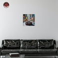 thumbnail image 3 of Blast The Speakers Car Canvas Wall Art by Notoriart, White Floater Frame, 21" x 21", 3 of 7