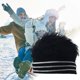 thumbnail image 3 of Gorro de lana con peluca, gorro de invierno de tela transpirable y cómoda, gran regalo para Navidad y Año Nuevo, 3 of 3