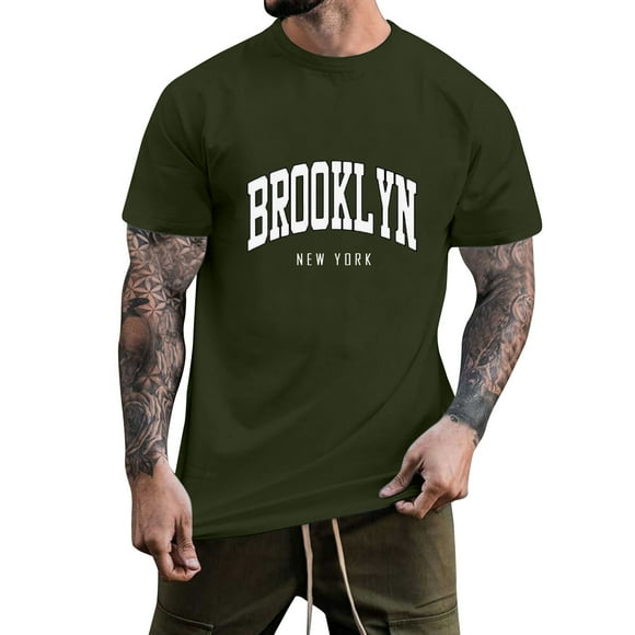 BOBOGOJP Men's T-Shirts Relaxed Fit Midweight Short-Sleeve Pocket T-Shirt (AG,5XL)