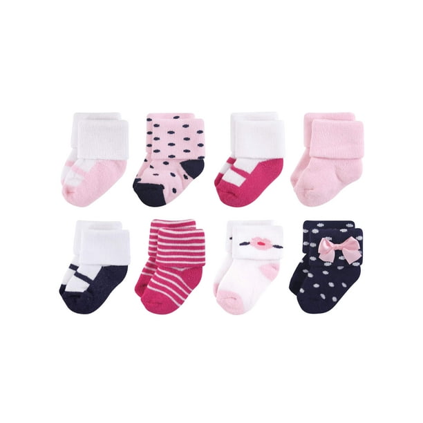 Little Treasures Terry Socks, 8pk (Baby Girls)