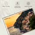 thumbnail image 6 of Elephant Stock Positano Seaside Town Wall Art - Horizontal Canvas Wall Art - Living Room Wall Decor - Beach Canvas - Green And Orange Decor - 48" x 32", 6 of 8