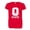 Red, variant on PleaseMeTees™ Womens Ohio Otate Football With Buckeye Balls HQ Tee