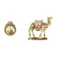 thumbnail image 1 of Marco de fotos antiguo europeo ornamentado y figura de camello, estatua de resina de animal, ideal para regalos de boda y decoración del hogar., 1 of 8
