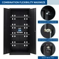 thumbnail image 4 of STANI Metal Storage Cabinet, 71” Tall Steel Cabinets with Locking Door and 4 Adjustable Shelves, Steel Classic Storage Cabinet for Home, School, Office, Garage, 4 of 7