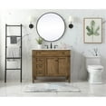 thumbnail image 6 of Elegant Decor Park Avenue 40" Aluminum MDF Single Bathroom Vanity in Driftwood, 6 of 8