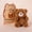Bear, variant on Cute Pocket Plush Toy, Soft Fluffy Farm Animal Stuffed Doll for Birthday Gift and Home Decoration, Adorable Mini Pig Figurine 6.29-inch Sloth