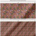 thumbnail image 2 of Soimoi Cotton Cambric Fabric Leaves & Floral Artistic Decor Fabric Printed Yard 42 Inch Wide, 2 of 7