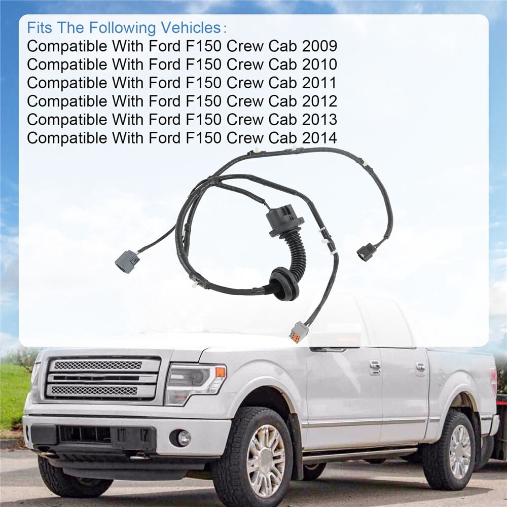 Wire Harness LH Driver Side For 09-14 Ford F150 Crew Cab REAR Door Jumper
