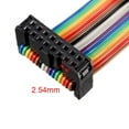 thumbnail image 3 of Unique Bargains IDC Rainbow Wire Flat Ribbon Cable 16P A-type FC/FC Connector 2.54mm Pitch 1m Length, 3 of 5
