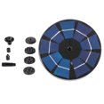 thumbnail image 2 of Billuyoard Fuente de agua con energía solar de 6 V, dispositivo de riego para jardín, patio, patio, fuente de agua decorativa, 13 cm Jardín y Patio negro 18cm Billuyoard HA4935-03B, 2 of 6