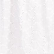 MICHAEL MICHAEL KORS Womens White Eyelet Smocked Pullover Lined Sheer Ruffled Flutter Sleeve Surplice Neckline Short A-Line Dress S