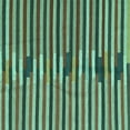 thumbnail image 1 of Ahgly Company Indoor Square Southwestern Turquoise Blue Country Area Rugs, 5' Square, 1 of 4