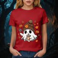 thumbnail image 6 of TOWED22 Womens Halloween Shirts Tshirts Spooky Season Ghost Vintage Graphic Tees Funny Crewneck Short Sleeve Tops(Red,XXL), 6 of 8