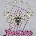 thumbnail image 3 of CafePress - Cicadas Don't Forget To Be Awesome Cicada Insects Women's Baseball T Shirt - Womens Baseball Tee, 3 of 4