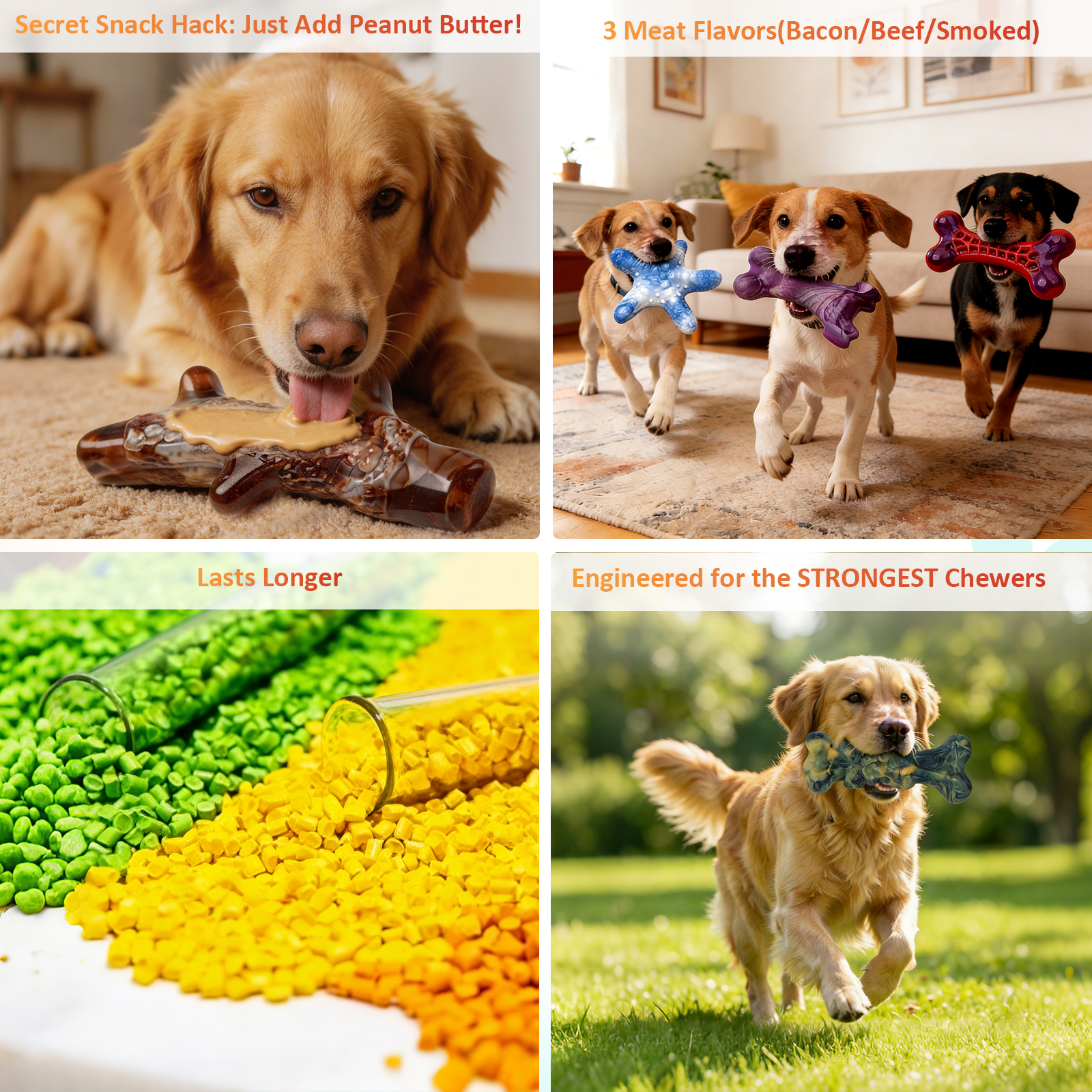 Aelflane 5-Pack Dog Toys for Aggressive Chewers photo 4