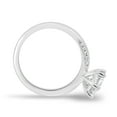 thumbnail image 6 of ESTE ORIGIN 2.05ctw Round Lab-Grown Diamond Twisted Micro Pavé Solitaire Engagement Ring in 14K White Gold for Women US 9.5, 6 of 7