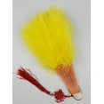 thumbnail image 4 of Happy Feather Abanico De Plumas De Marabú De Mano Estilo Vintage De Los Años 20 Abanico De Mano Para Fiesta De Disfraces Y Baile-Amarillo, 4 of 5
