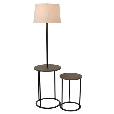 Decor Therapy Lamp and Nesting End Table Combo