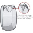 thumbnail image 5 of Laundry Hamper [2 Pack] with Handle, Gray Collapsible Laundry Basket Pop Up Mesh Laundry Bag Foldable Laundry Hamper, 5 of 5