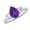 Amethyst, variant on 1 Carat Pear LAB GROWN Ruby and LAB GROWN Diamond Engagement Ring (0.5ct Center, AAAA Heirloom Quality) RIPS102W8AM Platinum